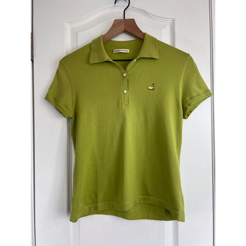 Vintage Fairway & Greene Masters Short Sleeve Lightweight Polo Sweater Size M